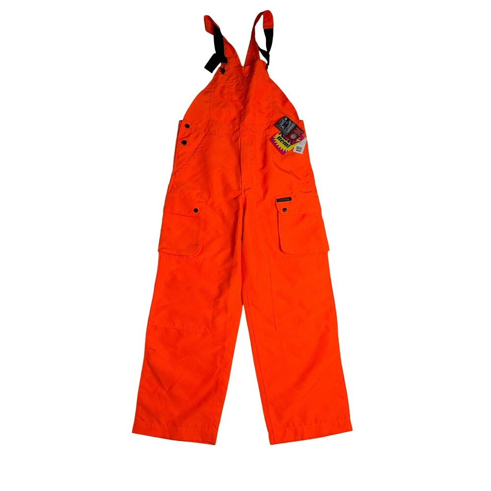 Remington Blaze Orange Hunting Bibs Men’s Medium Outdoor Safety Overalls NWT